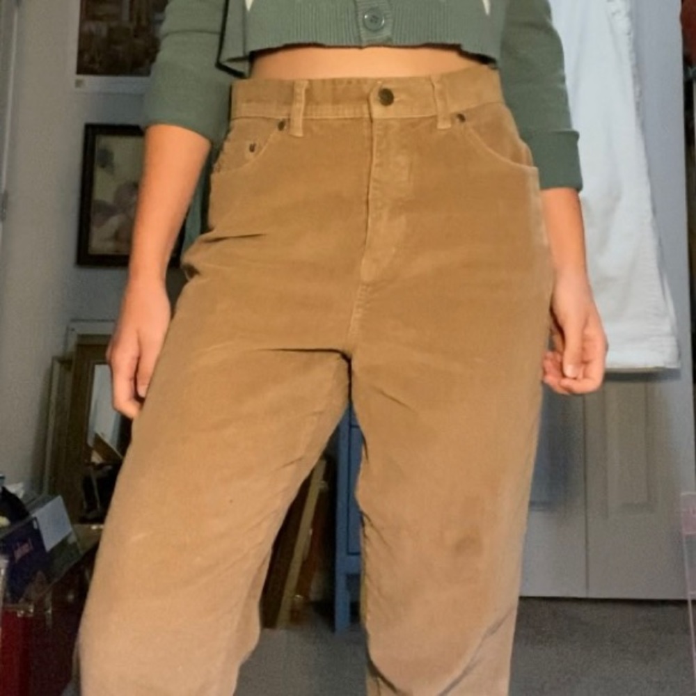 Bill Blass, tan, corduroy pants